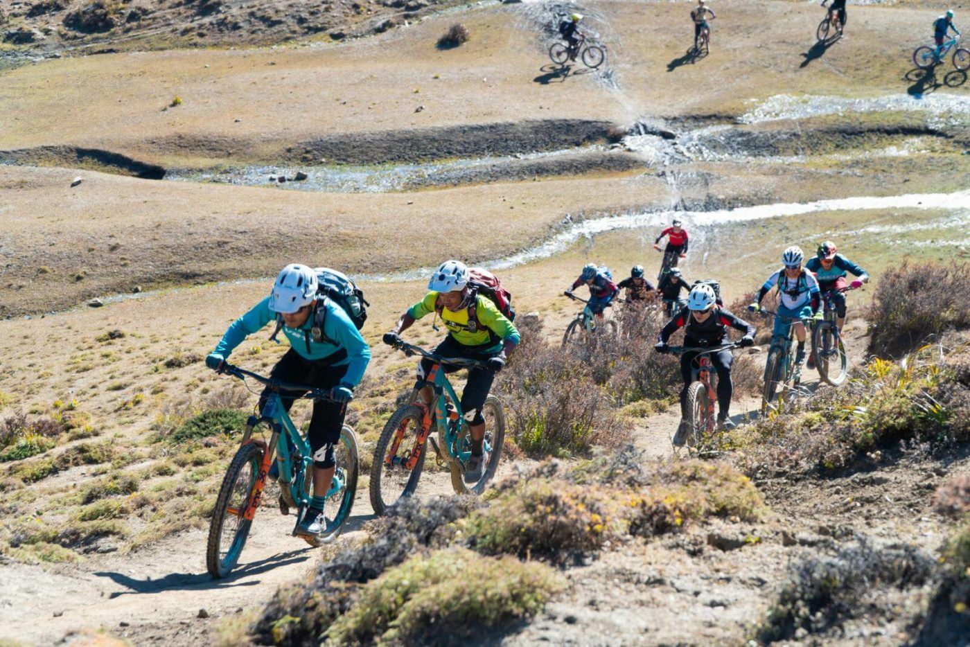 Group of Mountain Bikers