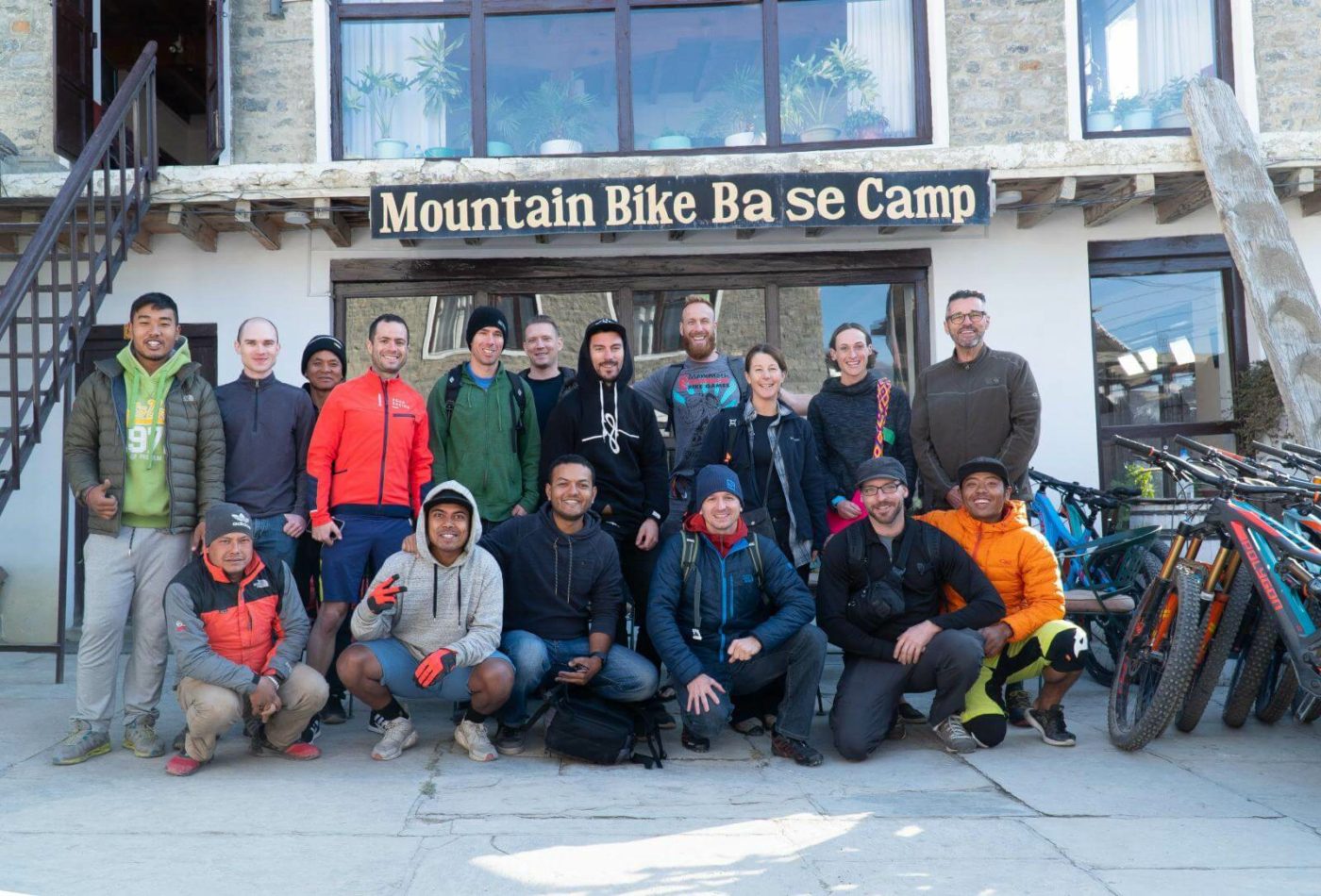 Group shot of Mountain Bikers
